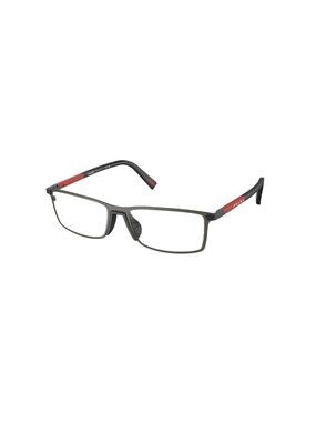 Prada Linea Rossa PS 53QV 06P1O1 53 grey rubbered Eyeglasses Optical Frame